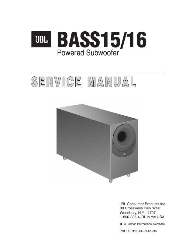 Jbl bass 16 clearance