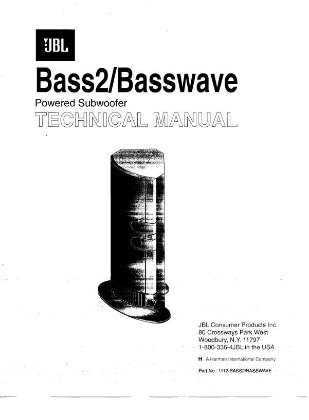 Jbl bass 2 basswave clearance