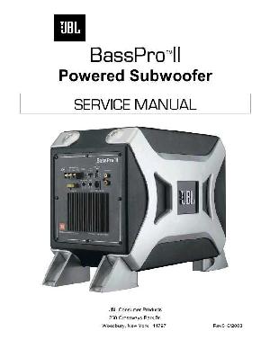 Service manual JBL BASSPRO-II ― Manual-Shop.ru