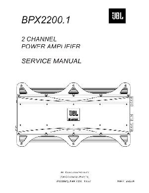 Service manual JBL BPX-2200.1 ― Manual-Shop.ru