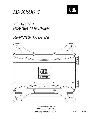Service manual JBL BPX-500.1 ― Manual-Shop.ru
