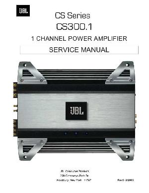Сервисная инструкция JBL CS-300.1 ― Manual-Shop.ru