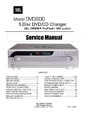 Service manual JBL DVD-600  ― Manual-Shop.ru