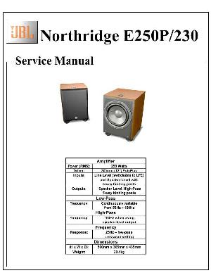 Сервисная инструкция JBL E-250P/230  ― Manual-Shop.ru