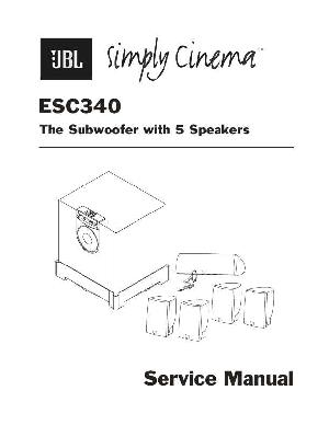 Service manual JBL ESC-340 ― Manual-Shop.ru