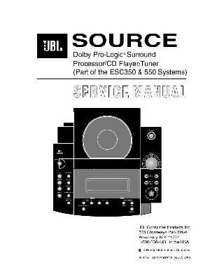 Service manual JBL ESC-350, ESC-550  ― Manual-Shop.ru