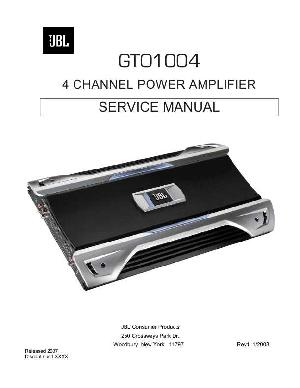 Service manual JBL GTO-1004  ― Manual-Shop.ru