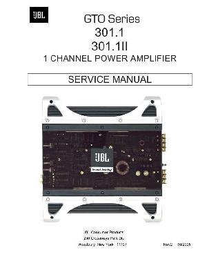 Service manual JBL GTO-301.1, GTO-301.1II ― Manual-Shop.ru