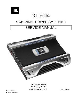 Service manual JBL GTO-504 ― Manual-Shop.ru