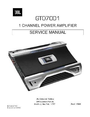 Сервисная инструкция JBL GTO-7001  ― Manual-Shop.ru