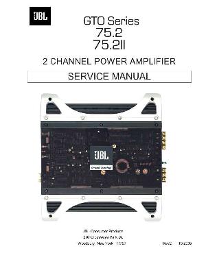 Service manual JBL GTO-75.2, GTO-75.2II ― Manual-Shop.ru