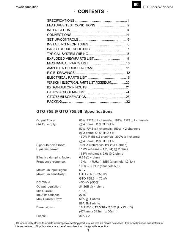 Gto 755.6 jbl sales