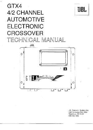 Сервисная инструкция JBL GTX-4 ― Manual-Shop.ru