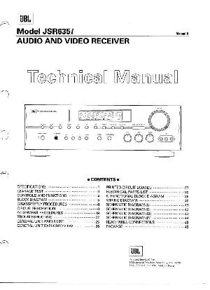 Сервисная инструкция JBL JSR-635I  ― Manual-Shop.ru