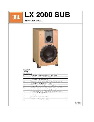 Сервисная инструкция JBL LX-2000SUB  ― Manual-Shop.ru