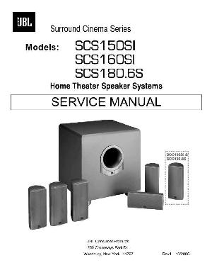 Сервисная инструкция JBL SCS-150SI, SCS-160SI, SCS-180.6S  ― Manual-Shop.ru