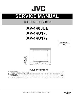 Service manual JVC AV-1400UE, AV-14U17 ― Manual-Shop.ru