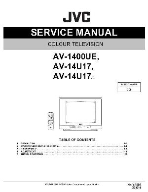 Сервисная инструкция JVC AV-1400UE, AV-14U17 ― Manual-Shop.ru