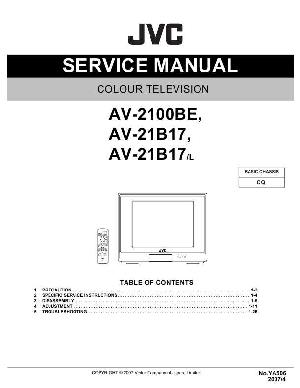 Service manual JVC AV-2100BE, AV-21B17 ― Manual-Shop.ru