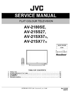 Service manual JVC AV-2180SE, AV-21SS27, AV-21SX57, AV-21SX77 ― Manual-Shop.ru