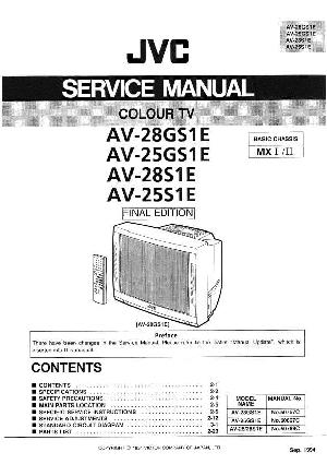 Сервисная инструкция JVC AV-25S1E, AV-25GS1E, AV-28S1E, AV-28GS1E ― Manual-Shop.ru