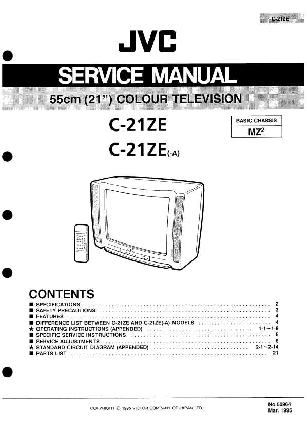 Сервисная Инструкция JVC C-21ZE ― Manual-Shop.Ru