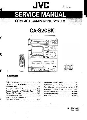 Сервисная инструкция JVC CA-S20BK ― Manual-Shop.ru