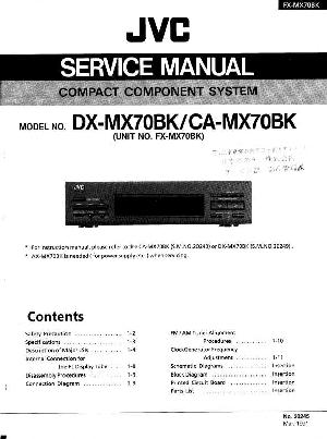Сервисная инструкция JVC FX-MX70BK ― Manual-Shop.ru