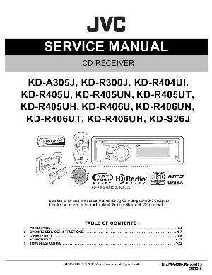 Сервисная инструкция JVC KD-A305, KD-R300, KD-R404, KD-R405, KD-R406, KD-S26 ― Manual-Shop.ru
