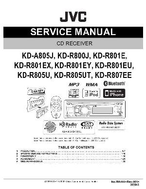 Сервисная инструкция JVC KD-A805, KD-R800, KD-R801, KD-R805, KD-R807 ― Manual-Shop.ru