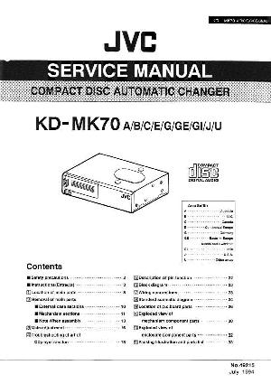 Сервисная инструкция JVC KD-MK70 ― Manual-Shop.ru