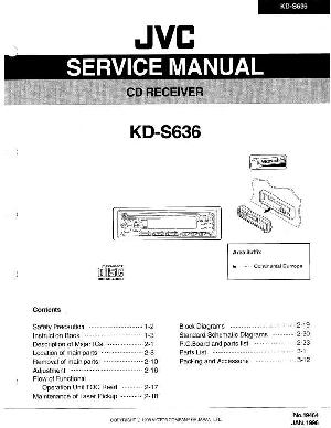 Сервисная инструкция JVC KD-S636 ― Manual-Shop.ru