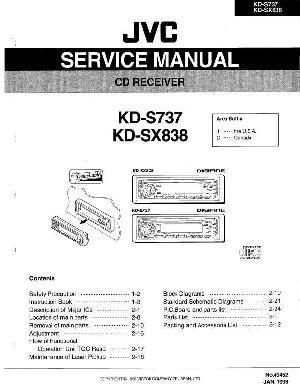Сервисная инструкция JVC KD-S737, KD-SX838 ― Manual-Shop.ru