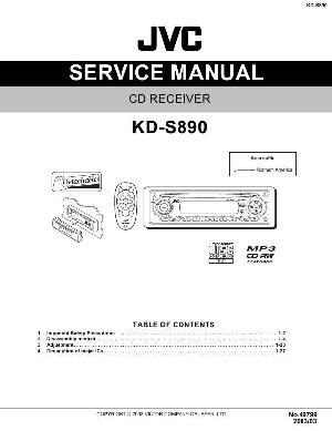 Сервисная инструкция JVC KD-S890 ― Manual-Shop.ru