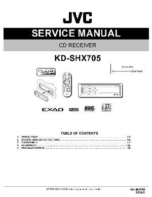 Сервисная инструкция JVC KD-SHX705 ― Manual-Shop.ru