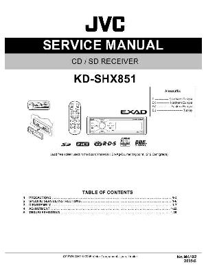 Сервисная инструкция JVC KD-SHX851 ― Manual-Shop.ru