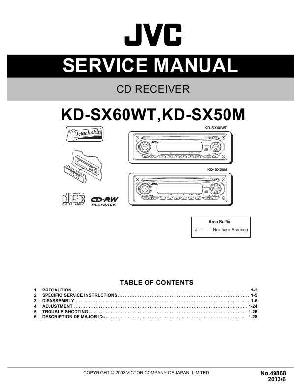 Сервисная инструкция JVC KD-SX50M, KD-SX60WT ― Manual-Shop.ru