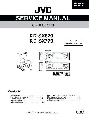 Сервисная инструкция JVC KD-SX770, KD-SX870 ― Manual-Shop.ru
