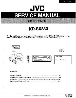 Сервисная инструкция JVC KD-SX830 ― Manual-Shop.ru