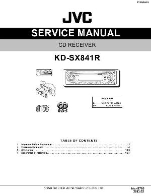 Сервисная инструкция JVC KD-SX841R ― Manual-Shop.ru