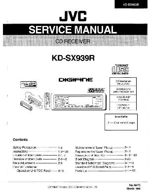 Сервисная инструкция JVC KD-SX939R ― Manual-Shop.ru