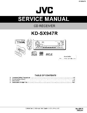 Сервисная инструкция JVC KD-SX947R ― Manual-Shop.ru