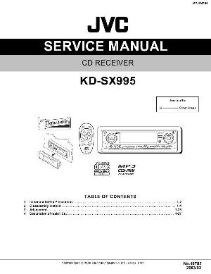 Сервисная инструкция JVC KD-SX995 ― Manual-Shop.ru