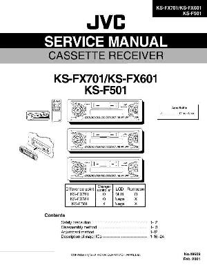 Сервисная инструкция JVC KS-F501, KS-FX601, KS-FX701 ― Manual-Shop.ru