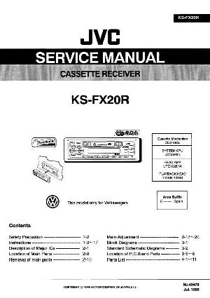 Сервисная инструкция JVC KS-FX20R ― Manual-Shop.ru