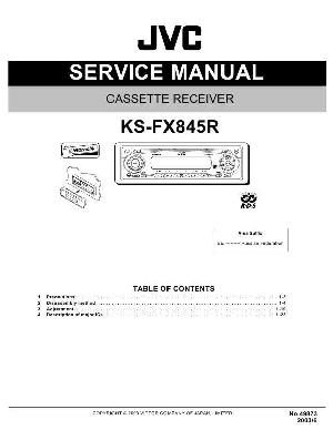 Сервисная инструкция JVC KS-FX845R ― Manual-Shop.ru