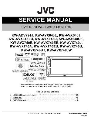Сервисная инструкция JVC KW-ADV794J, KW-AVX640, KW-AVX646, KW-AVX-648UF, KW-AVX740, AVX-746, AVX-748JW ― Manual-Shop.ru