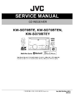 Сервисная инструкция JVC KW-SD70 ― Manual-Shop.ru