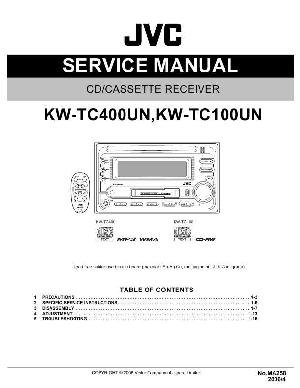 Сервисная инструкция JVC KW-TC100UN, KW-TC4000UN ― Manual-Shop.ru