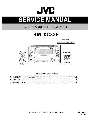 Сервисная инструкция JVC KW-XC838 ― Manual-Shop.ru